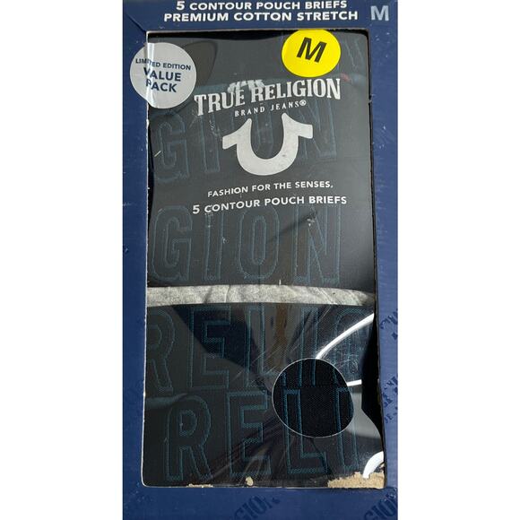 4-75 TRUE RELIGION Men's Contour Pouch Briefs 5-PACK Medium - Picture 6 of 8
